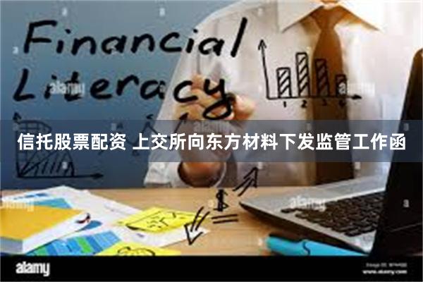 信托股票配资 上交所向东方材料下发监管工作函